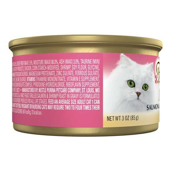 Purina Fancy Feast Saumon Grillé et Crevettes Nourriture Humide pour Chats