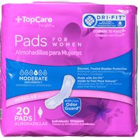 Toallas Menstruales Regulares TopCare - Absorbencia Moderada