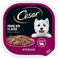Cesar Filets en Salsa Comida Húmeda Suave para Perros - Sabor a Costilla Prime