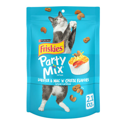 Purina Friskies Golosinas para Gatos - Party Mix Langosta y Macarrones con Queso