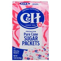 C&H Premium Pure Cane Sugar 100 x 1/8 oz Packets