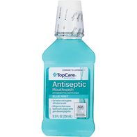 Enjuague Bucal Antiséptico TopCare - Sabor Menta Azul