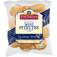 Pitettes Pita Blanches Classiques de Toufayan