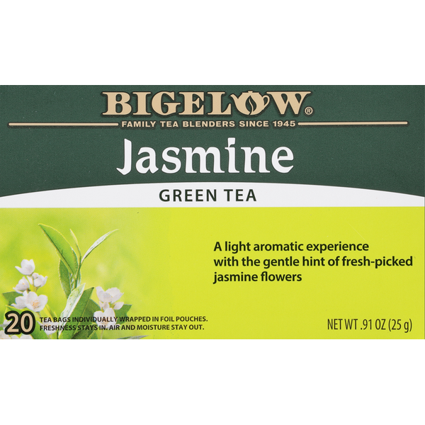 Bigelow Té Verde con Jazmín - Bolsitas de Té Premium