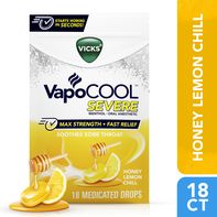 Vicks VapoCOOL™ SEVERE Bonbons Médicamenteux au Miel et au Citron
