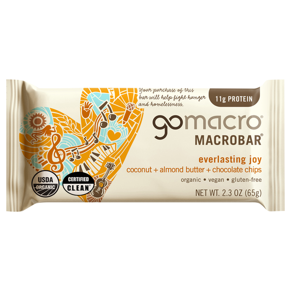 GoMacro Barrita Macro de Chocolate con Almendra y Coco