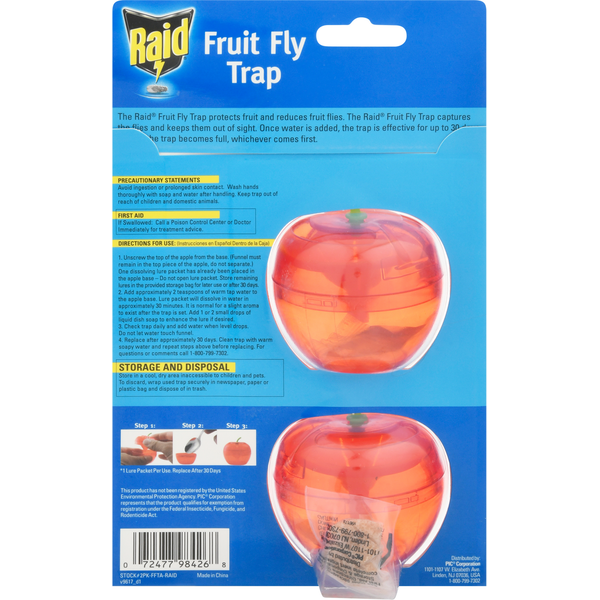 Raid Fruit Fly Trap - Effective Household Solution