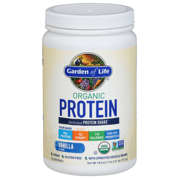 Shake de Protéine Bio Garden of Life - Saveur Vanille