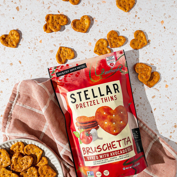 Stellar Snacks Bruschetta Pretzel Thins Sin Gluten