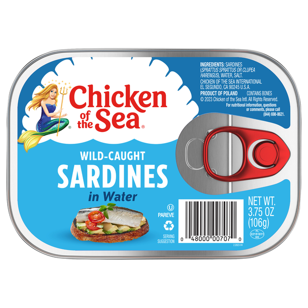 Sardinas Capturadas en Libertad de Chicken of the Sea en Agua
