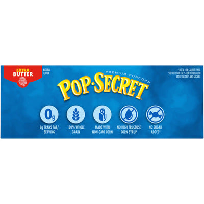 Palomitas de Maíz Pop Secret Extra Mantequilla para Microondas