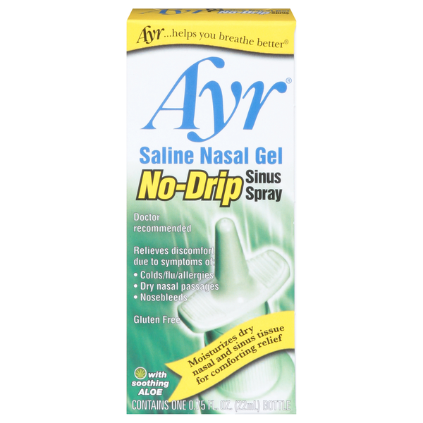 Ayr Sinus Spray - No-Drip Saline Nasal Gel