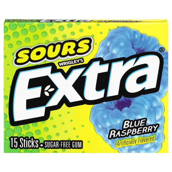 Gomme Extra Sours Bleu Framboise Sans Sucre
