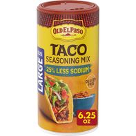 Old El Paso Assaisonnement pour Tacos, 25 % de Sodium en Moins, Grande Taille