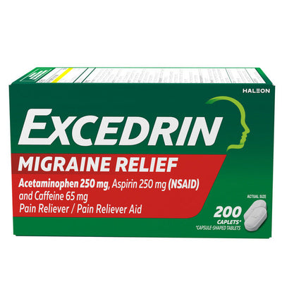 Excedrin Caplets para el Alivio del Dolor de Migraña