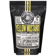 Pop Daddy Pretzels Pretzel Sticks with Yellow Mustard