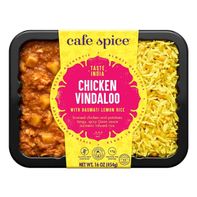 Poulet Vindaloo aux Épices du Café avec Riz au Citron