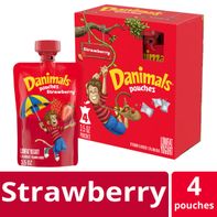 Pochettes de Yaourt Squeezy à la Fraise Danimals