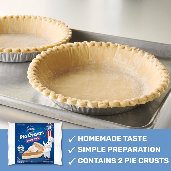 Pillsbury Frozen Ready to Bake Deep Dish Pie Crusts