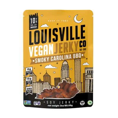 Louisville Vegan Jerky Smoky Carolina BBQ - Snack a base de plantas