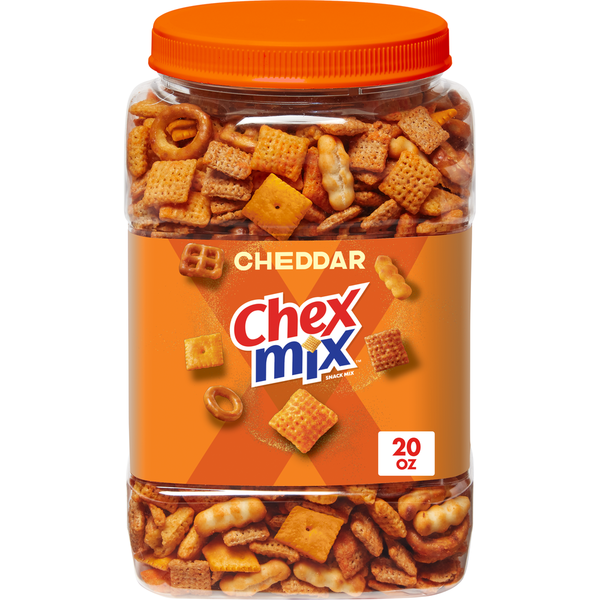 Chex Mix Mélange de Snacks au Cheddar en Tub