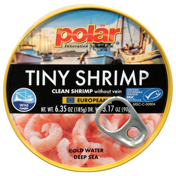 Crevettes Miniatures Polar - Fruits de Mer en Conserve Premium