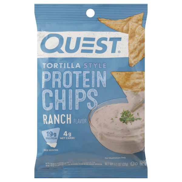 Chips protéinés au goût ranch style tortilla Quest