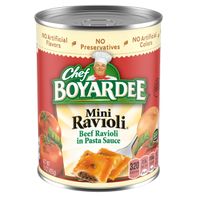 Chef Boyardee Mini Beef Ravioli in Pasta