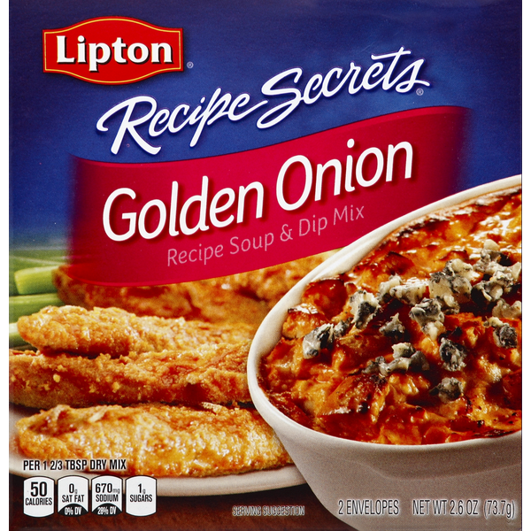 Mélange de soupe et de trempette aux oignons dorés Lipton