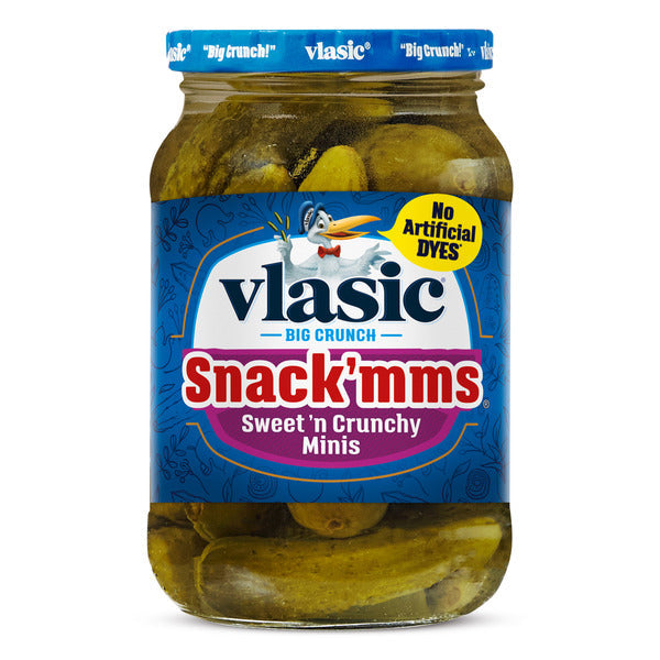 Vlasic Snack'mms Mini Pepinillos Dulces y Crujientes