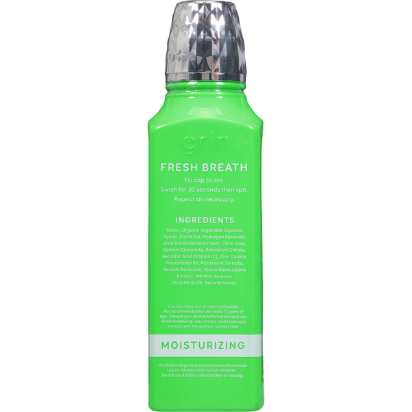 Grin Oral Care FLOSSPYX Rince-bouche Super Menthe Fraîche