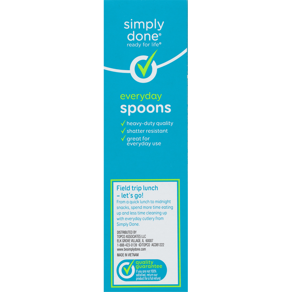 Simply Done Heavy Duty White Spoons