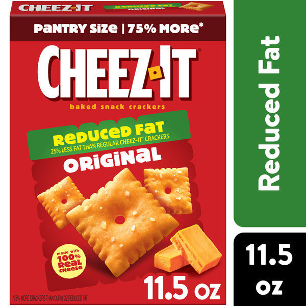 Cheez-It Crackers au fromage cuits au four, faible en gras, 11,5 oz