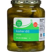 Cornichons entiers kasher Food Club
