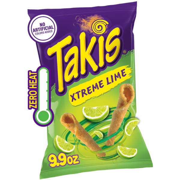 Takis Xtreme Lime Rolled Tortilla Chips - 9.9 oz Sharing Size