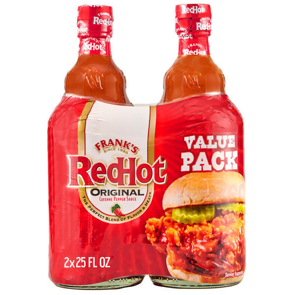 Pack de deux Frank's RedHot® Sauce piquante Original au piment de Cayenne
