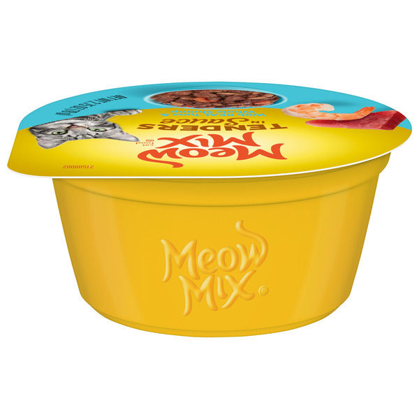 Meow Mix Tender Favorites : Nourriture humide pour chat au thon et aux crevettes