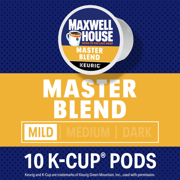 Maxwell House Master Blend Mild Roast K-Cup Coffee Pods