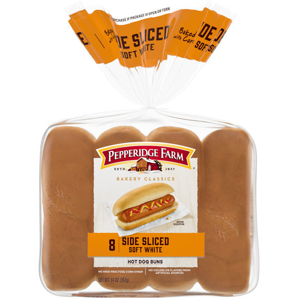 Pepperidge Farm Bakery Classics Side Sliced Hot Dog Buns