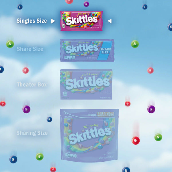 Skittles Wild Berry Chewy Candy - Tamaño Completo