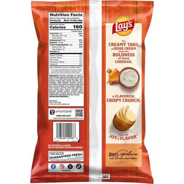 Lay's Cheddar & Sour Cream Potato Chips