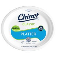 Plateaux de service Chinet - 12 5/8 x 10 po (24 unités)