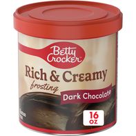 Betty Crocker Glaseado Rico y Cremoso Sin Gluten de Chocolate Oscuro
