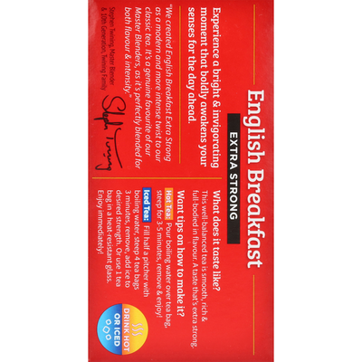 Bolsitas de Té Twinings English Breakfast Extra Fuerte
