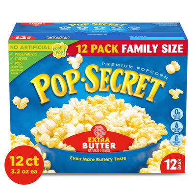 Palomitas de Maíz Pop Secret Extra Mantequilla para Microondas