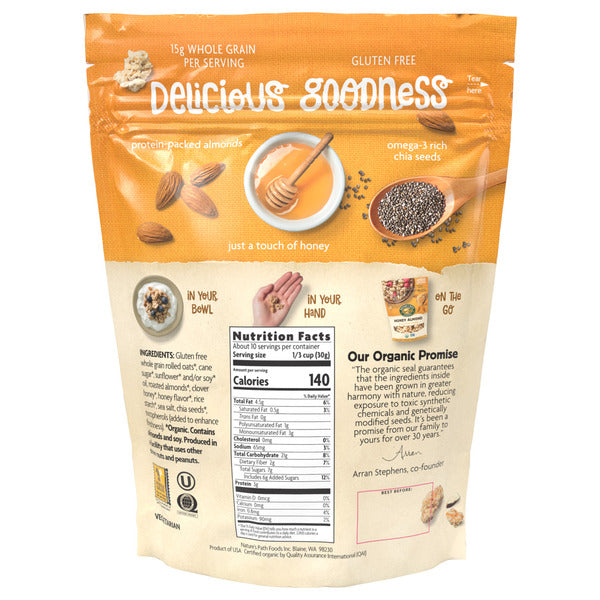 Granola Orgánica de Almendra con Miel y Chía de Nature's Path
