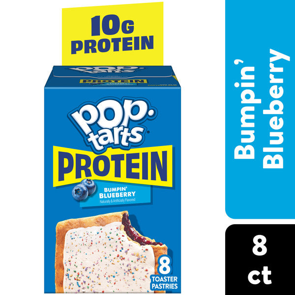 Pop-Tarts Protein Bumpin' Blueberry Toaster Pastries - 8 Count