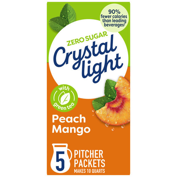 Mélange de boisson en poudre Crystal Light Thé Vert Pêche Mangue