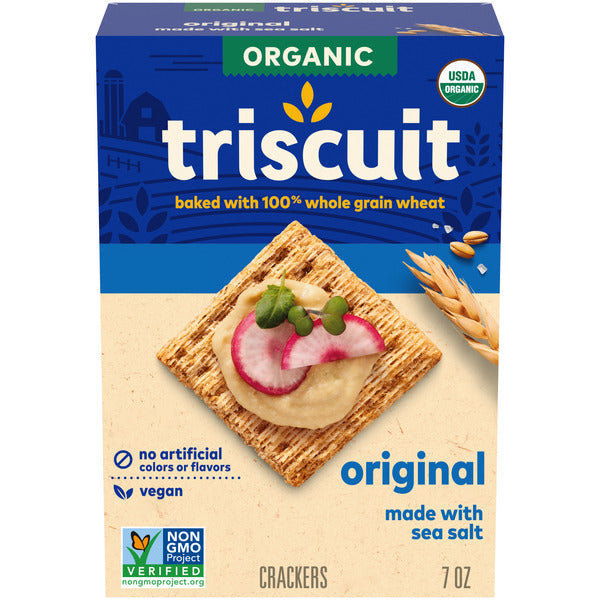 TRISCUIT Organic Original Whole Grain Wheat Crackers - 7 oz