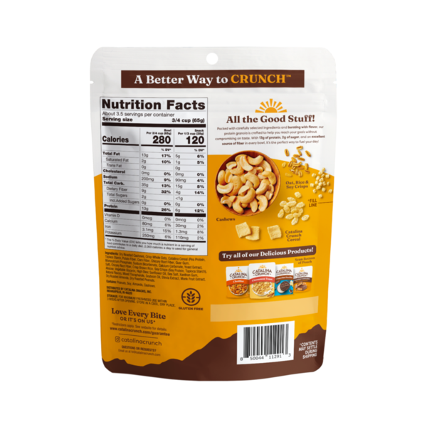 Catalina Crunch Granola - Proteína Miel Anacardo